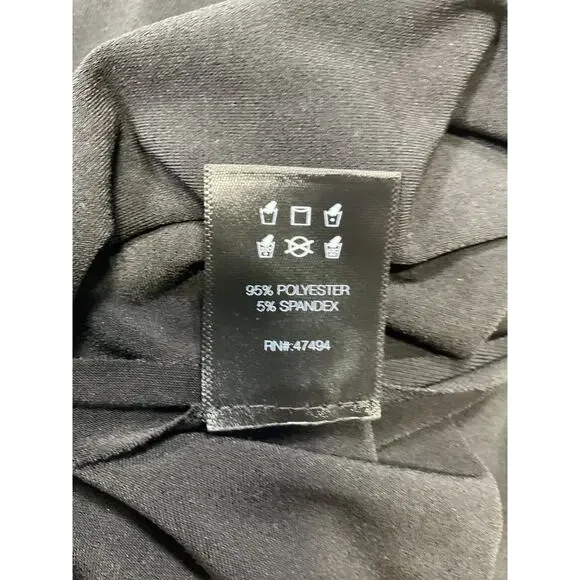 Norma Kamali 'Diana' Black Polyester Mini Dress Size XS - Picture 5 of 5